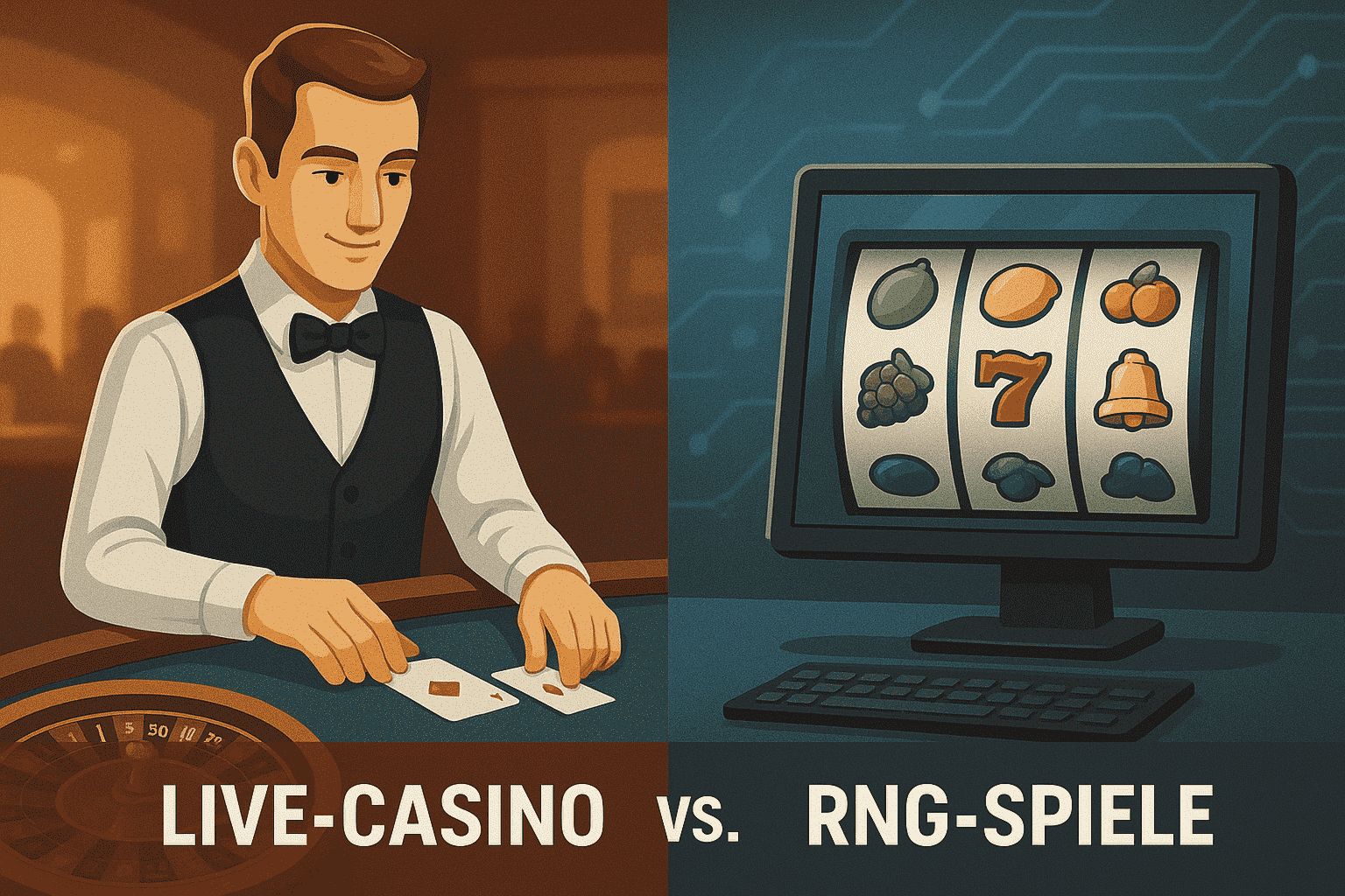 Live-Casino vs RNG-Spiele